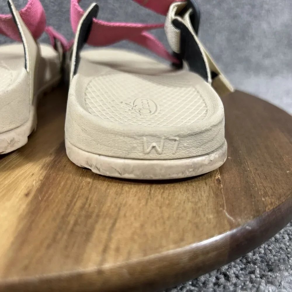 Chaco Lowdown Slide Women’s Size 7 Hot Pink Outdoor Trail Slip On Sandals Used
